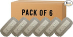 Heavy-Duty Industrial Closed-Loop Dust Mops - 6 Pack (White) - 18 Inch