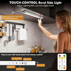160LEDs Touch-Control Under Cabinet Lighting w/4000mAh Battery, Cordless Motion Sensor Under Counter Lights for Kitchen, Magnetic Rechargeable Closet Lights - 3Pack/White, 2025 Fall