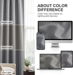PONY DANCE Silver Grey Short Window Curtains for Kitchen 24 inch Long, 2 Panels Set Half Window Drapes for Bedroom Basement, Blackout Small Curtains for Travel Trailers, Width 29 x Length 24 inches