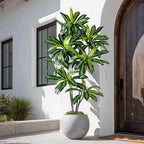 Artificial Dracaena Plant 6FT - Realistic Fake Dracaena Tree Tall Large Faux Silk Plants Fake Floor Potted Artificial Plants for Home Decor, Office Plants