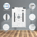 Mount-It! Anti-Theft Tablet Wall Mount, Low Profile Wall Kiosk with Secure Lockable Steel Enclosure, Locking Tablet Mount for iPad Generations 7-10, Pro, Air, 10.2 inch, 10.9, White