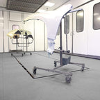 PIG New Grippy Paint Booth Mat 32" x 100' | Protects Surfaces and Floors from Paint Build-Up | Reduces Paint Defects and Color Casting | Static Dissipative | Gray | PMB30069