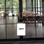 6 Pcs Business Retail Hanging Sign Holder 8.3 x 5.8 Inch Plastic Advertising Signage Sign Holder Craftsman's Stall Clear Poster Frame for Store Supermarket Exhibition Mall Restaurant Display