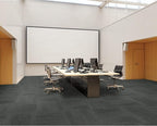 Mohawk Elite 24" x 24" Berber (Loop pile), 0.1" Pile Height, Carpet Tile, Nylon Fiber, Black Bird Color, (1 Tile)