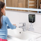 SVAVO Automatic Soap Dispenser Touchless, Hand Soap Dispenser Wall Mount, Electric Sensor Battery Operated for Offices Home Kitchen Bathroom Hotel Restaurant Commercial, 34fl.oz/1000ml Black