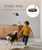 HarvestLand Noah Black Desk Lamp – Adjustable Architect Desk Lamp, Industrial Table Lamp with Solid Base for Living Room, Bedside Table, Home Office and Bedside Reading