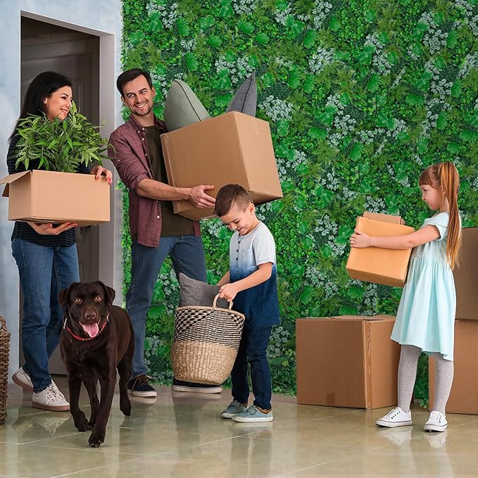 Artificial Boxwood Panels, Grass Wall Panels 12 Pack 20"x20",Privacy Hedge Fence Screen with UV Protection,Fake Greenery Backdrop for Indoor Wedding Decoration and Outdoor Garden Backyard