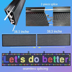 programmable led sign custom scrolling digital signage display screen outdoor for business electronic message board advertising marquee word light Wifi Control High Brightness Neon 77"X14"