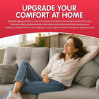 FOAMYFOAM 6Pack High Density 1 inch Thick, 24 inch Wide, 72 inch Long Upholstery Foam, Cushion Replacement