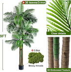 Large Artificial Palm Tree Big Faux Tropical Trees Indoor Outdoor Realistic Floor Plants Tall Fake Plant for Home Living Room Office Decor Porch Outside Patio arboles para Modern Farmhouse decoracion