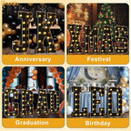 Pooqla 4 FT Marquee Light Up Letters, Giant LED Sign Black Marquee Letter Lights 4 Feet Tall, Big Mosaic Letters for Balloons Birthday Party Anniversary Wedding Decorations, Warm White H