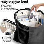 Fit & Fresh Large Beach Bag for Women - Extra Large Travel Tote With Pockets