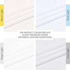 NICETOWN White Linen Bedroom Curtains, Back Tab/Rod Pocket with Pleat Tape Privacy Added with Light Filtering Semi Sheer Window Treatments for Living Room, W52 x L95, 2 Panels