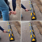 SmartSign Rebar Spikes - Pack of 40, Length 14", Diameter 1/2", Heavy Duty Metal Rebar Stakes for 6ft Parking Curbs/Wheel Stop/Speed Bump, Silver