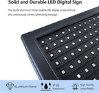 P10 Programmable LED Sign Outdoor, RGB Full Color Scrolling LED Sign with 4000CD/㎡ High Brightness, WIFI Control Open Welcome Led Digital Display for Business Advertising, Store, 40”x 8”
