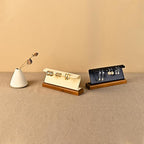 Solid Wood Jewelry Earrings Display Stand Small Jewelry Display for Long Earrings(Black)