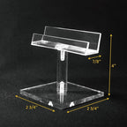 MOOCA 6 Pcs Acrylic Sunglasses Frame Stand, Sunglasses Rack Display, Eyewear Display Stand, Eyeglass Holder, 2 3/4 W X4 H in