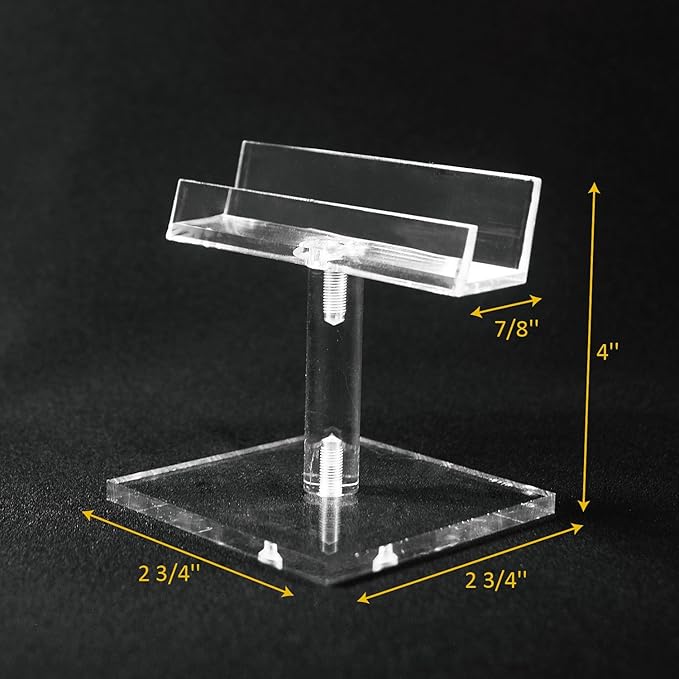 MOOCA 6 Pcs Acrylic Sunglasses Frame Stand, Sunglasses Rack Display, Eyewear Display Stand, Eyeglass Holder, 2 3/4 W X4 H in
