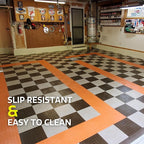 Big Floors RaceDeck CircleTrac, Interlocking Non-Slip Garage Flooring Tile, Durable, Modular, Heavy-Duty Copolymer, Easy Install (Alloy, 12 Pack of 12 x 12" Tiles)