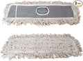 2 Pack of 24 Cotton Refills for Industrial Class Floor Dust mop Series Can be fit with Others