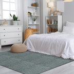 Carpet Tiles Peel and Stick 24” x 24”, Self Adhesive Soft Padded Flooring Stickers, Light Gray Home Decor for Bedroom Living Room Office, 20 Tiles & 80 sq ft per Box