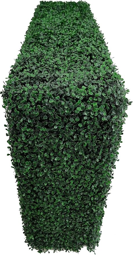 AGPL Artificial Hedge Wall Without Planter, Outdoor or Indoor Decorative Privacy Wall, Great for Balcony, Patio, Deck, TOP Cover Panel is Included ... (48" W*12" D*79" H)