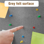 Mifuro 48"x30" Enclosed Bulletin Board, Outdoor Lockable Weather-Resistant Aluminum Cork Noticeboard for School & Office, Silver Frame w/Grey Flet