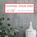 Custom Sign, street signs customized，custom office door signs，be right back sign， Customize for Office, Business, Workplace, office, Home, Delivery Signs(6 * 18 Inch)