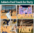 Marquee Letters 3 Feet Tall, 3FT Large Light up Letters Q, Big Sign Q with Warm White Light for Birthday Wedding Proposal Engagement Graduation Party Backdrop Decorations