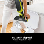 Shark VACMOP Cordless Hard Floor Vacuum Mop Includes 2 Disposable VACMOP Pads and a 12oz VACMOP Solution, Charcoal Gray, VM180