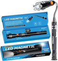 Telescoping Magnet Pickup Tool with 3 LED Magnetic Flashlight, Christmas Stocking Stuffers for Men Adults, Cool Gadgets Birthday Gifts for Men, Dad, Husband, Boyfriend