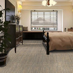 Carpet Tiles 24"x 24" 18PCS Non-Slip Soft Floor Carpet for Office, Bedroom, Living Room, Kitchen, Garage,Easy DIY Installation Seamless Floor Tiles Rug,Beige
