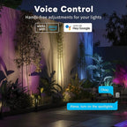 Landscape Spot Lights Outdoor Changing Colors - Smart App Based Spotlights, LED Low Voltage Accent Lights, Outdoor Waterproof 12V Wired, All Metal Aluminum Black for Fountain Sign 12 Pack