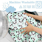Shopping Cart Cover for Baby 2-in-1 High Chair Cover with Safety Harness Multifunctional Green Panda Cart Covers for Babies Soft Padded Grocery Cart Cover for Baby Boy Girl