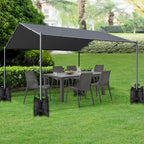 TRINKA 240 LBS Plus Size Canopy Weights Sand Bags Set of 4-1680D Oxford Heavy Duty Sandbags for Outdoor Tent, Patio Umbrella, Gazebo, Sun Selter, Windproof Pop up Tent Weights, Black (No Sand)