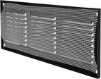 Repa Market 12x4 Inch Air Vent Cover/Black Galvanized Steel Louvered Grill Cover with Mesh Screen/Wall or Ceiling Vent/Durable Flush Mount HVAC Register for Indoor and Outdoor Ventilation