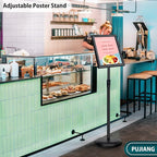 6Packs Sign Holder Stand 8.5 x 11 - Adjustable Heavy Duty Poster Sign Stands for Display 8.5 x 11 - Floor Standing Sign Holder for Vertical and Horizontal Sign Displayed(Black)