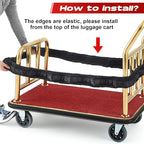 Bellman Cart Bumper Guard and Wall Protector Hotel Luggage Cart Bumper Collision Protector Cover for Airport & Travel Accessory Indoor & Outdoor Use(Medium)