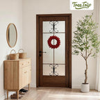 Artificial Olive Tree 7FT, Tall Faux Olive Trees with White Pot for Indoor Outdoor, Realistic Potted Plant Natural Wood Trunk, Leaves and Fruits for Home Office Decor (1, 7FT)
