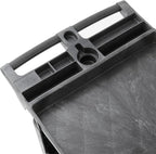 Dryser Utility Cart with Wheels, 46" x 25" Heavy Duty 550 lb. Capacity with Shelves - 3 Tier Rolling Cart with Two 5" Swivel Casters for Warehouse, Garage, Cleaning