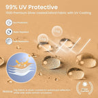 PHI VILLA 10x10 Pop Up Canopy Tent with Sidewalls - Easy Up Tent with Mesh Windows for Ventilation, Waterproof Design - Ideal for Parties, Beach, and Outdoor Events (Beige)