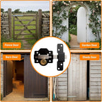 GateMate 2 ¾”(70mm) Double Locking Long Throw Gate Lock 5 Keys Included, Stainless Steel, High Durability, Ideal for Gates and Doors, Corrosion-Resistant.