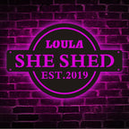 Custom She Shed Sign, She Shed Signs Personalized, She Shed Gifts, She Shed Led Sign, She Shed Neon Sign, Mom Cave Sign, Custom Led Sign