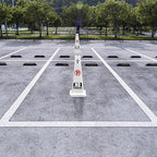 Plastic Traffic Cones, 4-Sided Message Cones, Road Safety Parking Cones, Standing Traffic Warning Signs for Cleaning Area, Garage, No Entry (8, No Parking, Large)