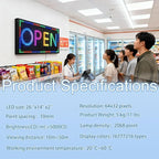 Programmable Led Sign Outdoor Digital Signs For Business Scrolling Electronic Message Board Wifi Control Display Screen Panel Custom Full Color Advertising P10(26" * 14")