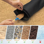 Umbrella Base Weight Sand Bags, 2 x 50 LBS Fillable Sand Bag for Umbrella Base, Cantilever Patio Umbrella, Trampoline, Outdoor Garden Backyard Furniture (Without Filler)