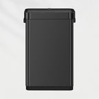 EKO Deluxe Mirage-T 50 Liter / 13.2 Gallon Touchless Rectangular Motion Sensor Trash Can, Matte Black Stainless Steel Finish