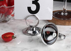 New Star Foodservice 23367 Split-Ring Style, Place Card/Table Number Holder, 2.5 x 2.33 Inch, Silver, Set of 12