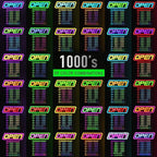 Super‑Bright LED Open Sign with Business Hours – Programmable App, 1000s of Color Combos, Neon Flash/Scroll Modes, Energy-Efficient Indoor Wall-Mount (15×16.5 in)