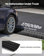VEVOR 3 Pack Drop Over Cable Cover, 2 Channel Heavy Duty Cable Hose Protector Ramp, 38.3'' Floor Cord Cover, 17,500 lbs/Axle Load Capacity, for Traffic Areas, Indoor, Outdoor, Home, Office, Warehouse